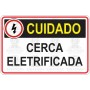 Cuidado - Cerca eletrificada 